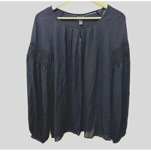 Worthington‎ Womans Top Size XL Corporate Goth Whimsigoth Career Minimal Office